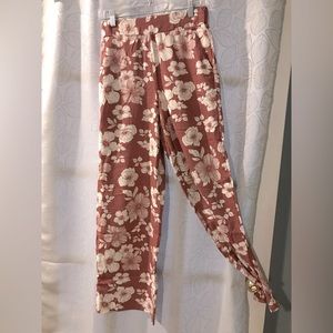 Black Tape_ Wide Leg Floral Pant